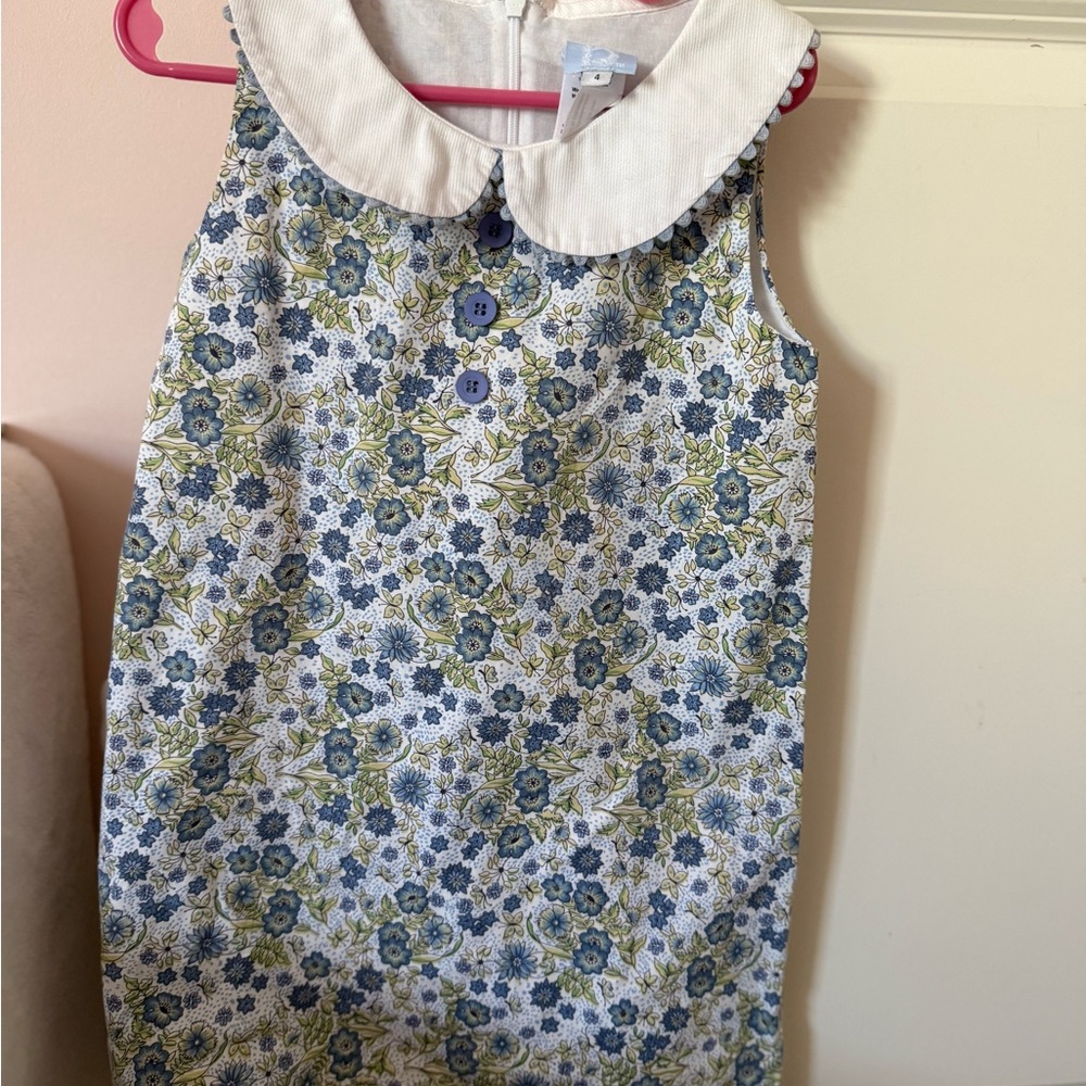 bella bliss Floral Dress with Peter Pan Collar